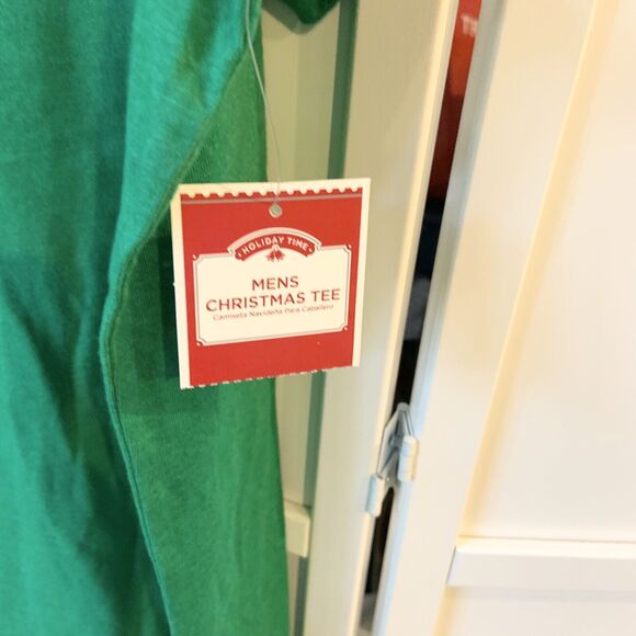 "I CAN GET YOU ON THE NAUGHTY LIST" Christmas T-SHIRT Men 2XL Green NEW W/TAG - Picture 5 of 6